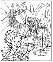 coloriage le bus magique en araignee